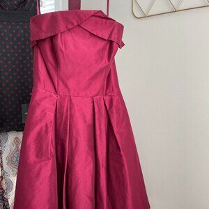 White House Black Market Red Dress Size 0